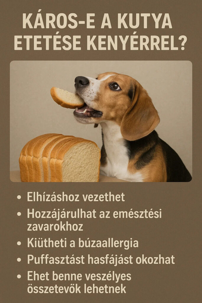 Káros-e a kutya etetése kenyérrel