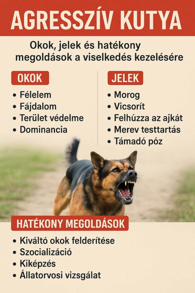 agresszív kutya