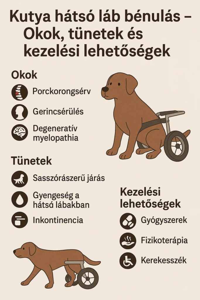 Kutya hátsó láb bénulás