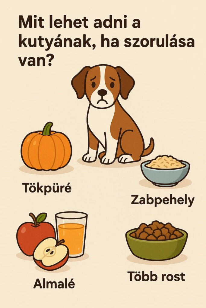 Mit lehet adni a kutyának, ha szorulása van
