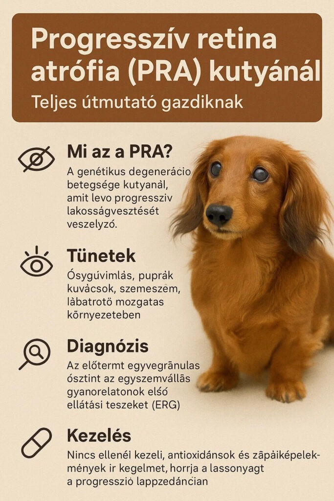 Progresszív retina atrófia (PRA) kutyánál