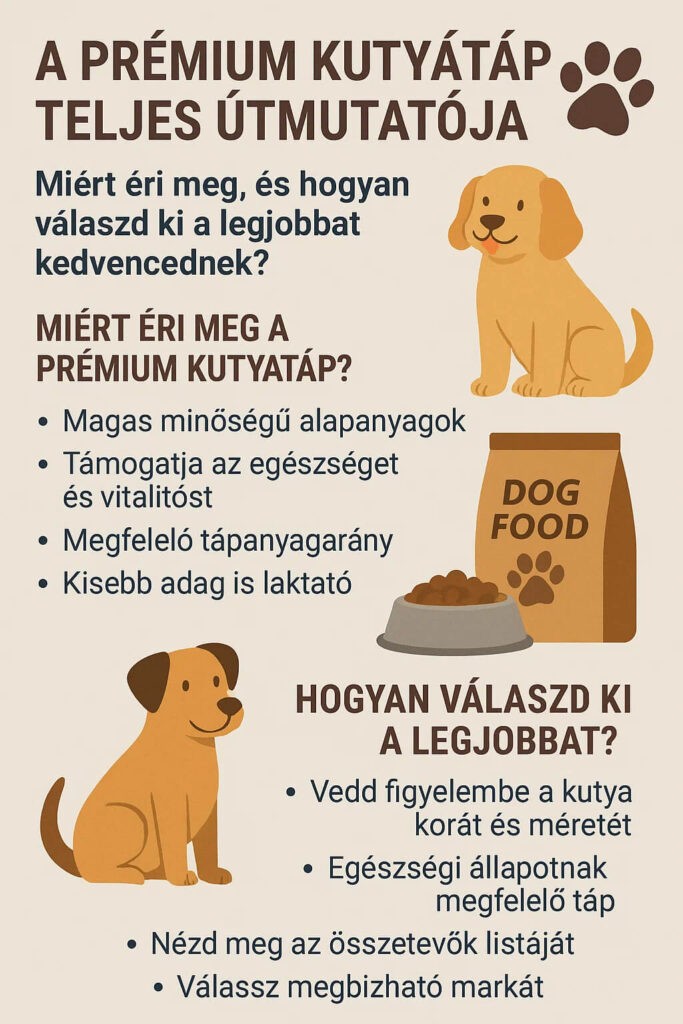 A prémium kutyatápok teljes útmutatója