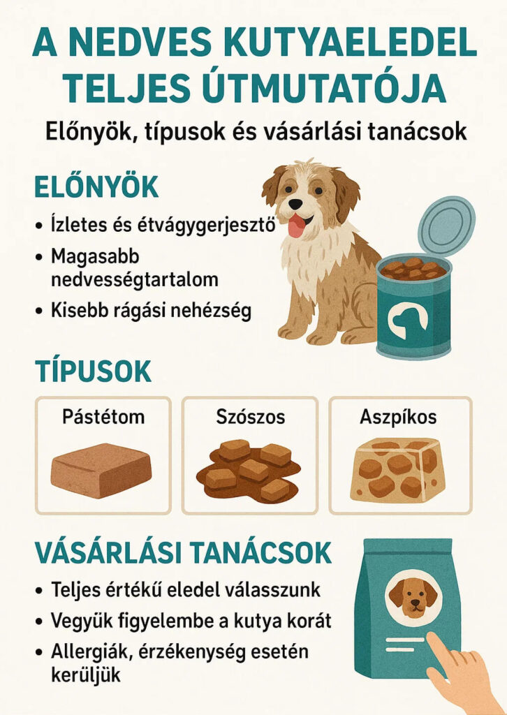 nedves kutyaeledel