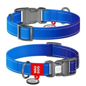 WAUDOG Mono Reflective kutya nyakörv – kék 2