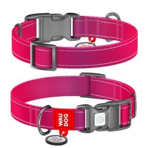WAUDOG Mono Reflective kutya nyakörv – pink 3