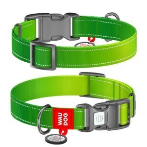 WAUDOG Mono Reflective kutya nyakörv – zöld 2