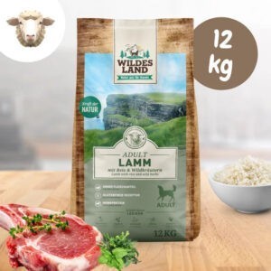 Wildes Land - Száraztáp báránnyal és rizzsel kutyáknak - 12 kg