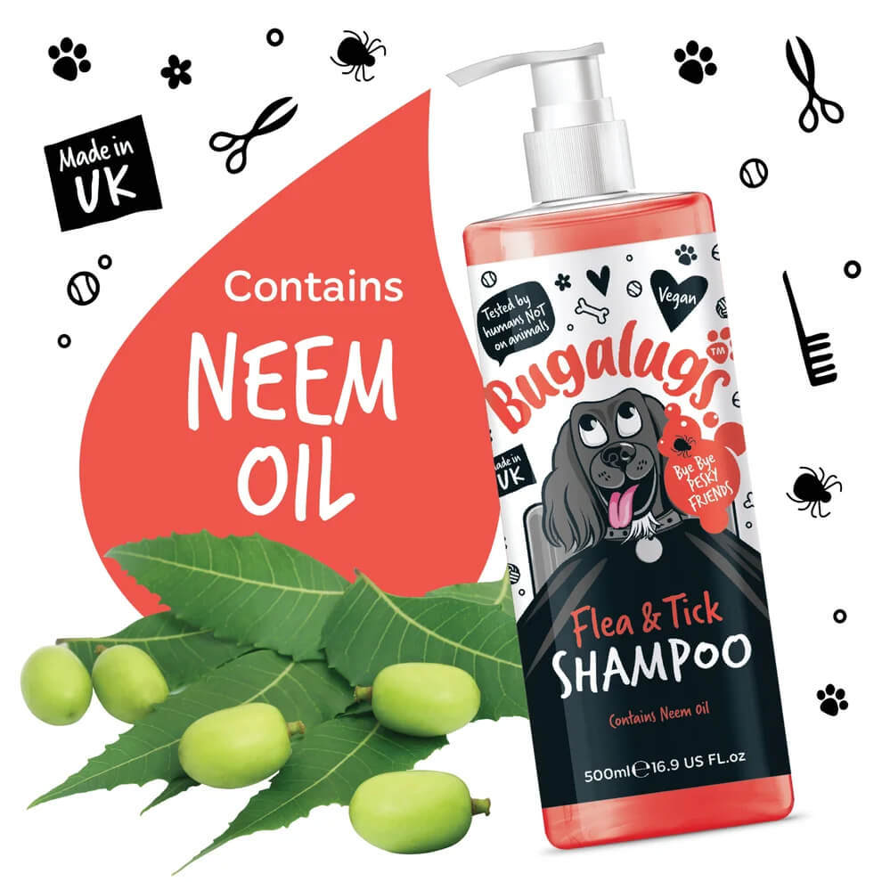 Bugalugs Flea&Tick sampon – bolha és kullancs ellen
