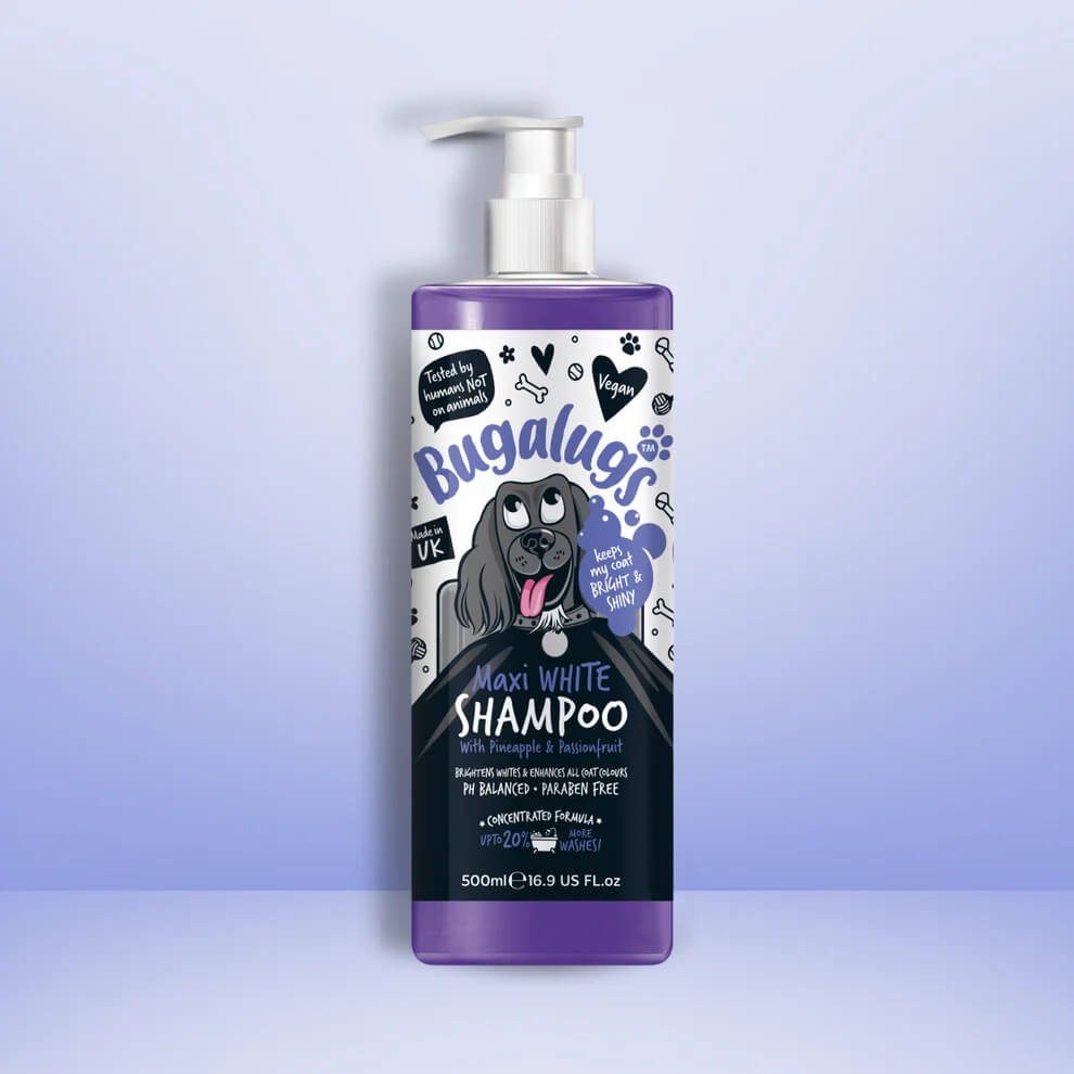 Bugalugs Maxi White Sampon – színélénkítő