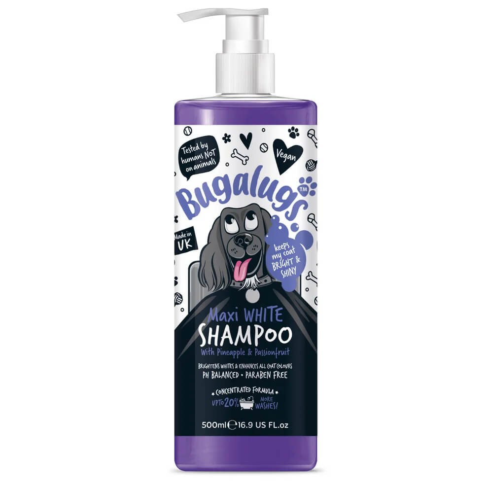 Bugalugs Maxi White Sampon – színélénkítő
