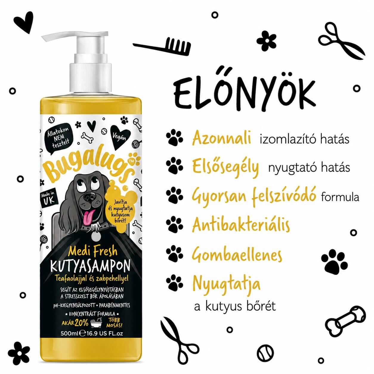 Bugalugs Medi Fresh sampon – viszketés ellen