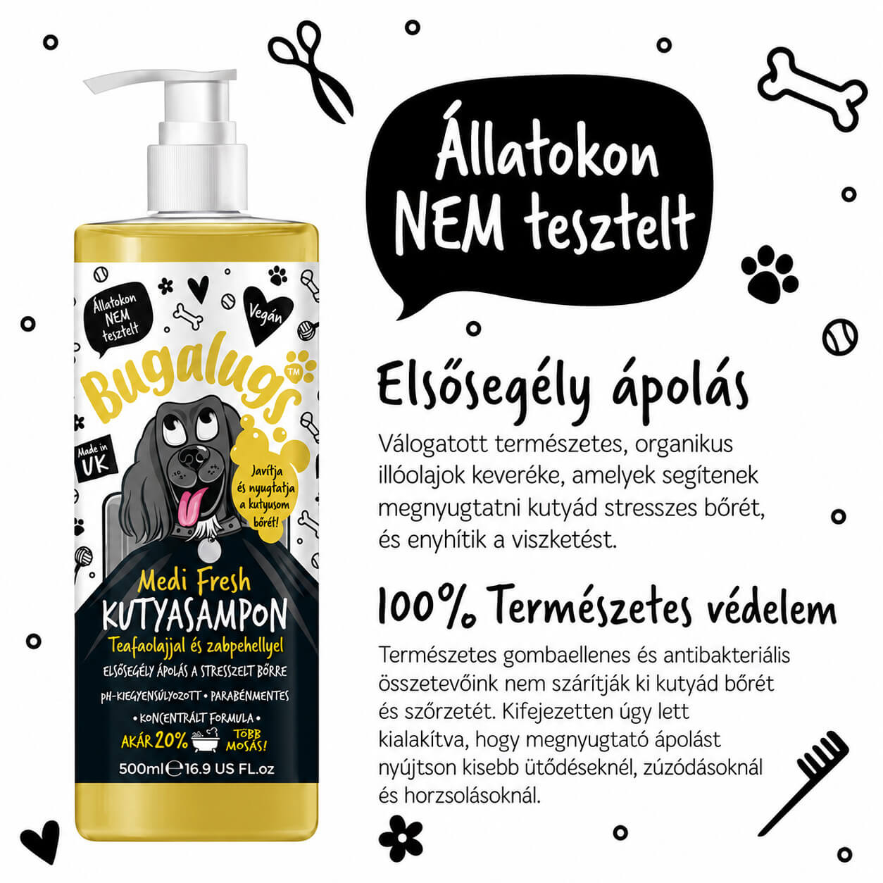 Bugalugs Medi Fresh sampon – viszketés ellen