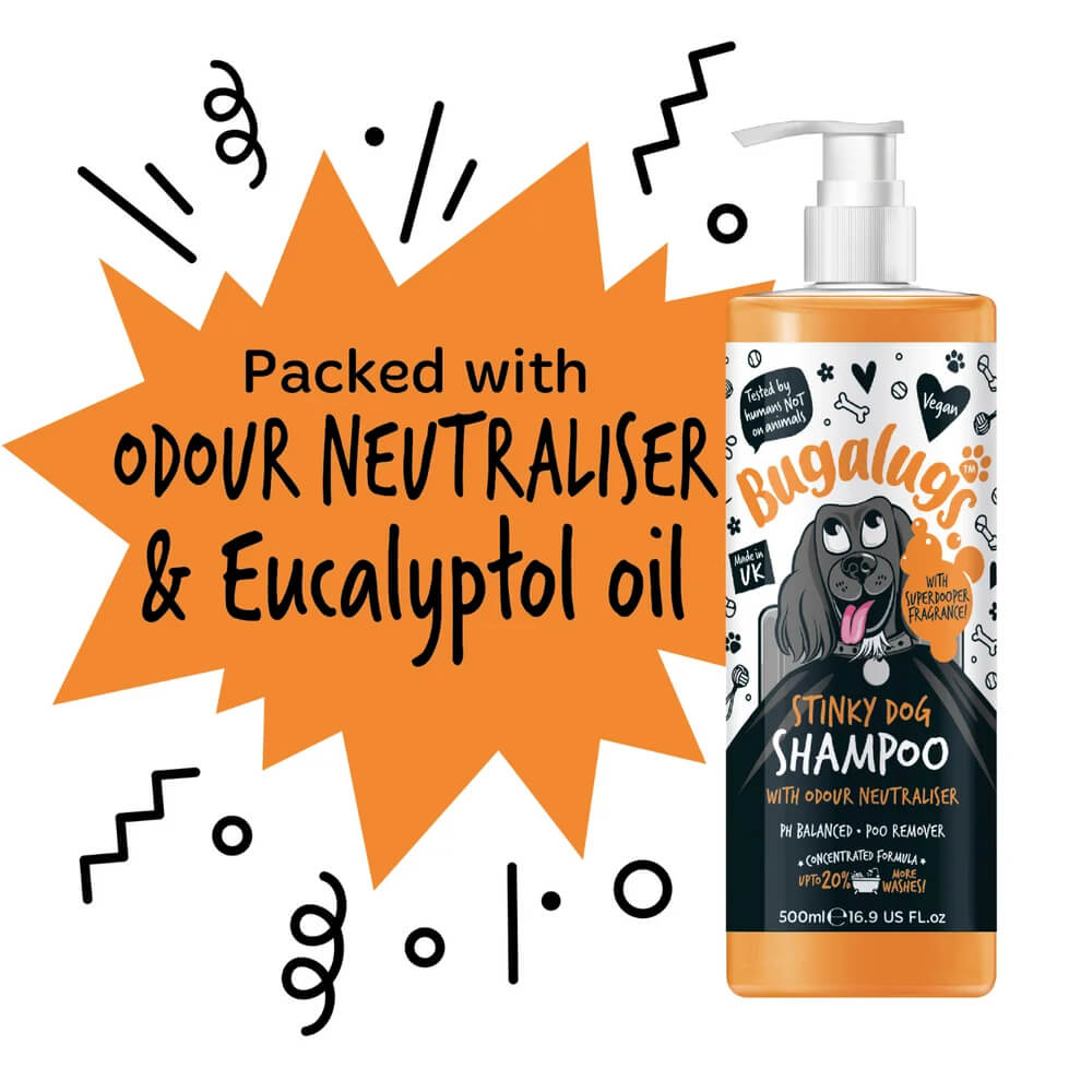 Bugalugs Stinky Dog Sampon – kellemetlen szagok ellen