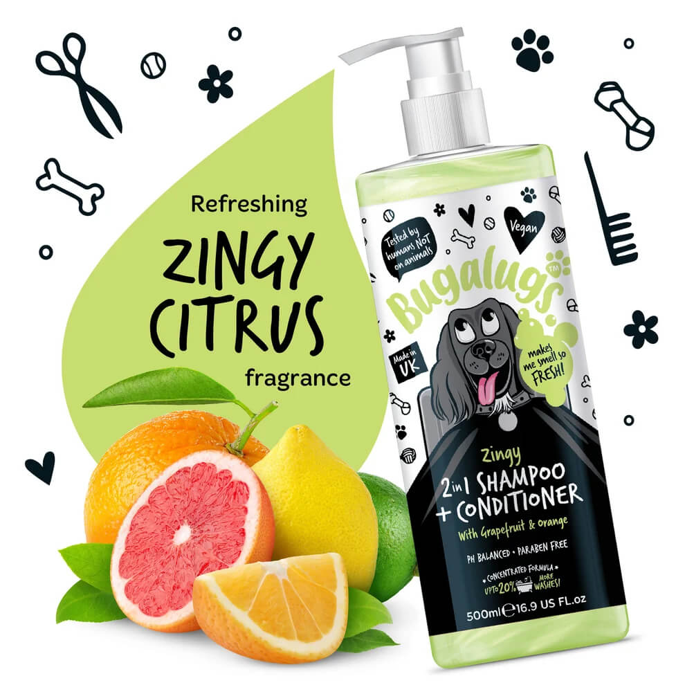 Bugalugs Zingy 2 in 1 Sampon és balzsam