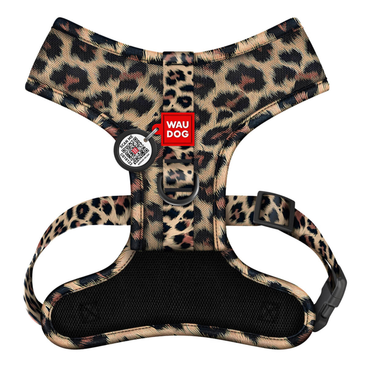 WAUDOG Mesh lélegző kutyahám Leopard L QR-kódos azonosítóval
