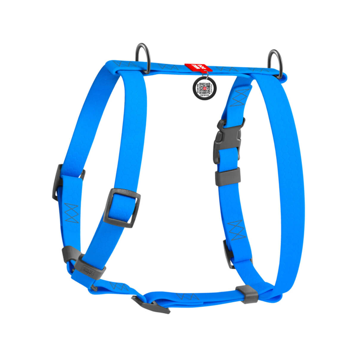 WAUDOG Vízálló kutyahám kék QR-kódos azonosítóval 4 méretben