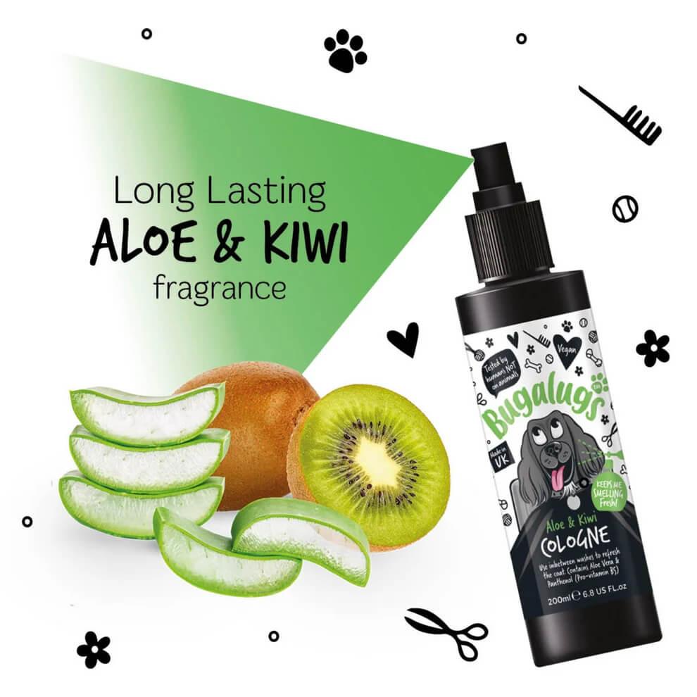 Bugalugs Aloe és Kiwi kutyaparfüm 200ml