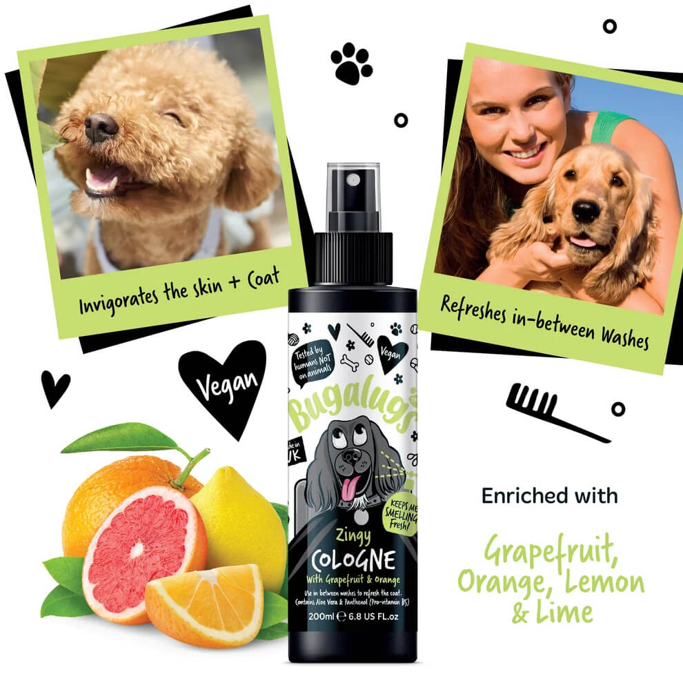Bugalugs Zingy kutyaparfüm grapefruittal és naranccsal 200ml